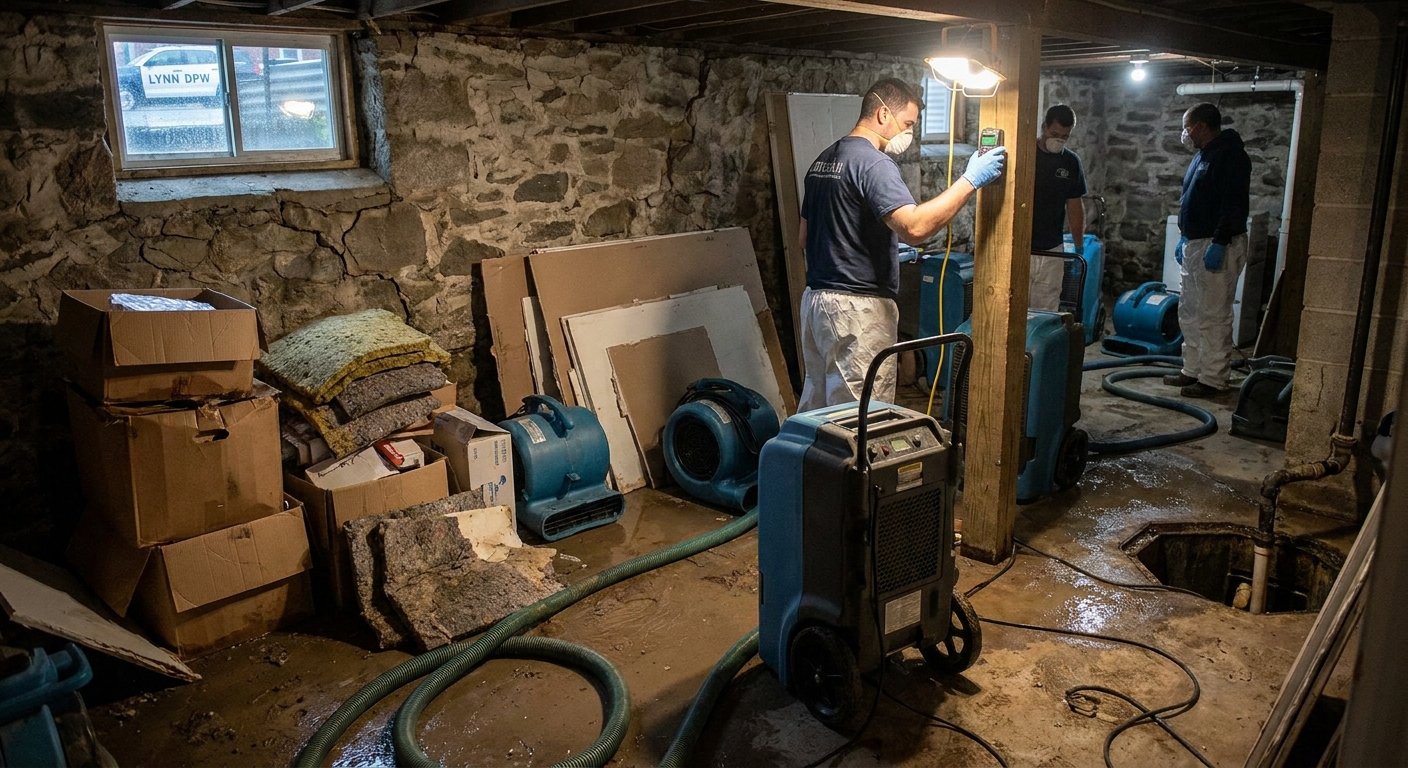 Lynn Flooded Basement Restoration