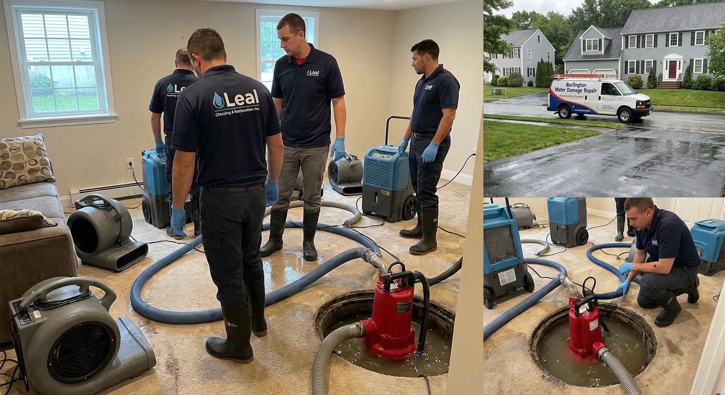 Water Damage Repair in Burlington, MA