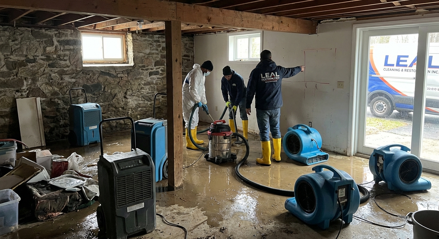Flooded Basement Restoration in Ashland, Canton