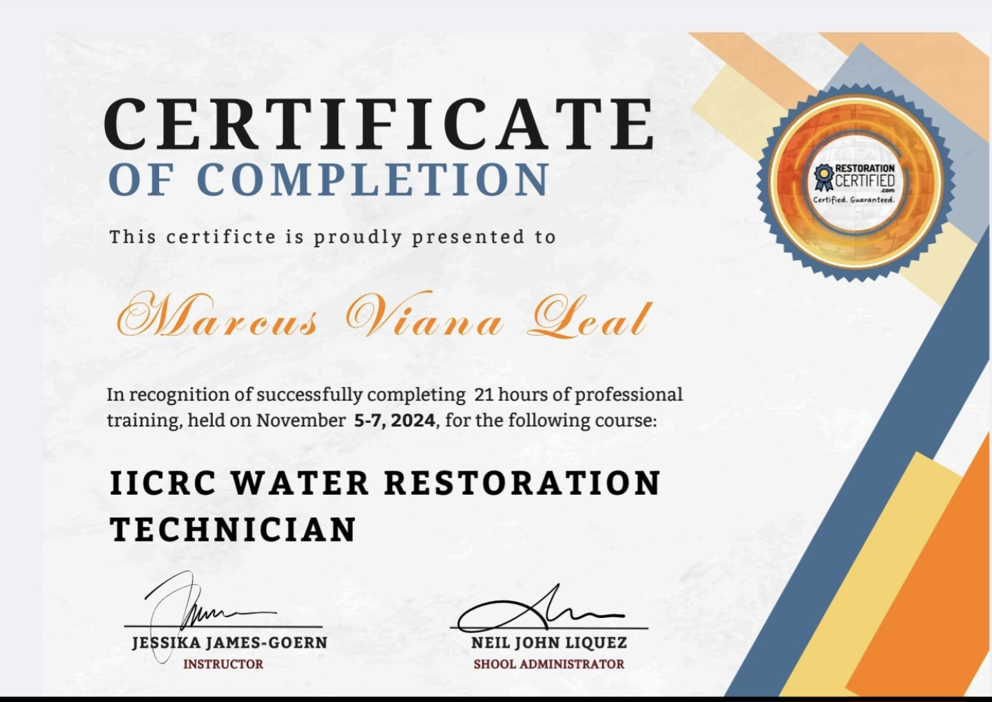 Certifications